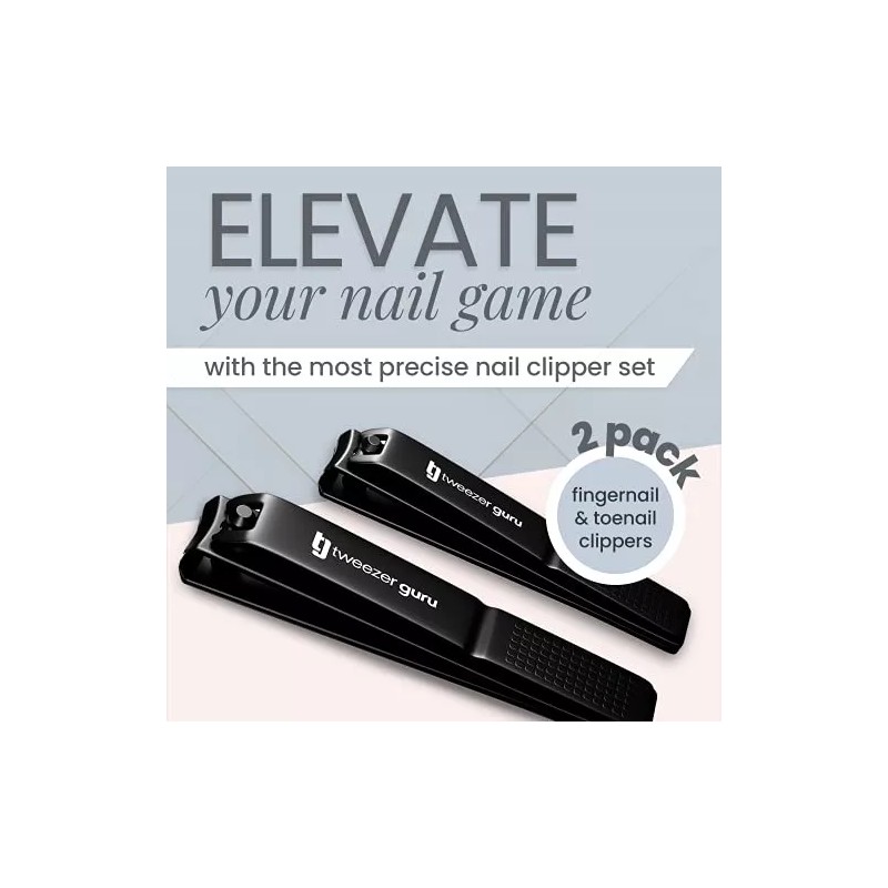 Tweezer Guru Cortaúñas Tweezer Guru, 2 Unidades, Profesionales, De Acero