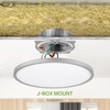 ASD LED 12" Round Flush Mount Ceiling Light Fixture, Low