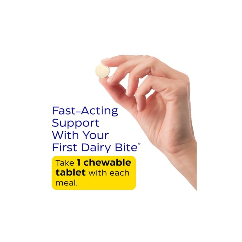 Enzymedica DairyAssist masticable, enzimas digestivas 2 en 1 para la