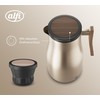 alfi Studio Allure 1.0 L, Champagne Gold with Wooden Elements,