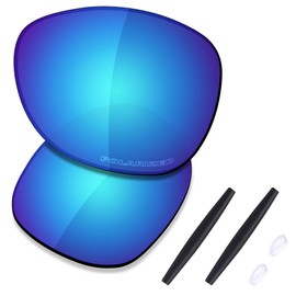SAUCER Premium Replacement Lenses for Oakley Crosshair New 2012 OO4060-61mm Sunglasses High Defense - Glacier Blue Polarized
