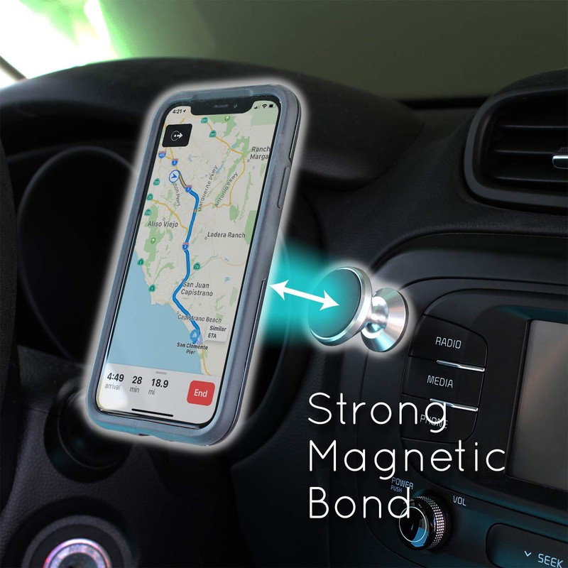 Magnetic Phone Mount for Flat Surfaces - Extra Strong support