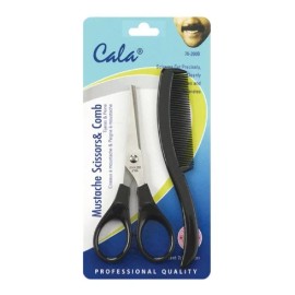 Cala Barba Y Bigote Tijeras Y Mini Peine Kit Cala Para Hombres
