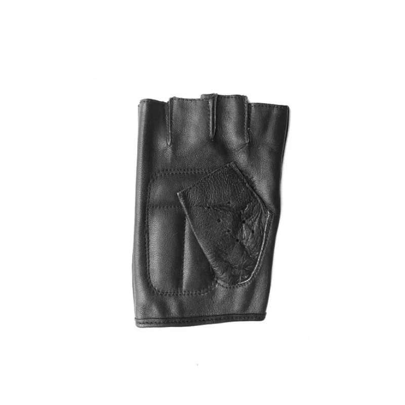 Gladiator Fingerless Driving Motorcycle LEATHER Weight Lifting Gloves Men's XXL