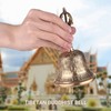 Tibetan Buddhist Bell Bronze Hand Bell with Vajra Padding for