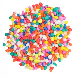 TACOLO Mixed Color Pebbles for Crafts, 0.9 Pound Natural Polished Aquarium Gravel, Decorative Pebbles for Indoor Plants, Turtle Tank, Vase, Succulents Cactus, Garden Landscaping