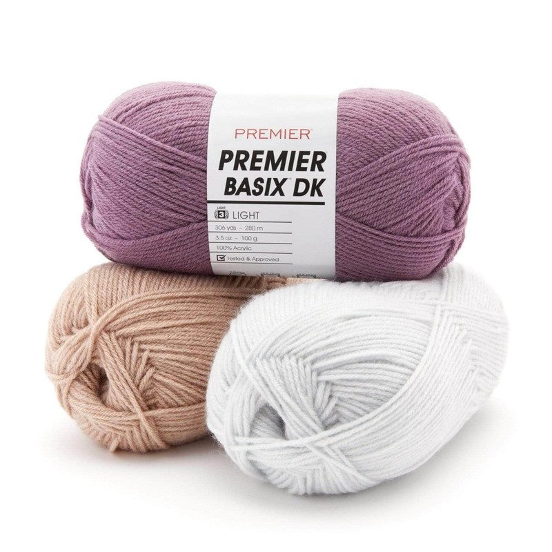Premier Yarns Basix DK Yarn-Frost