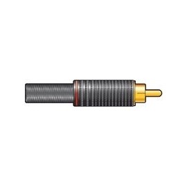 Gold plated, teflon insulated RCA plugs, 1 Red & 1 White