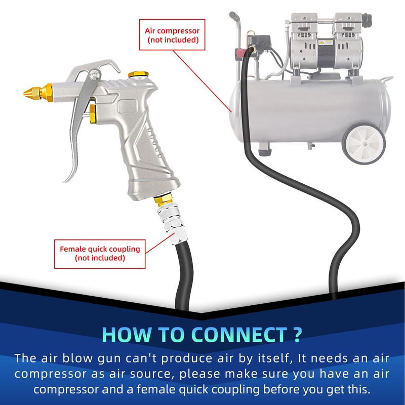 Air Blow Gun - Air Compressor Accessories Nozzle Duster Air
