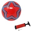 Football for Training or Match Red with Star Size 5