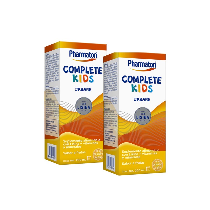 Pharmaton Complete Kids suplemento alimenticio con lisina y vitaminas, 400ml