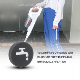 Cherimo Replacement Filters Compatible with BLACK+DECKER POWERSERIES 16V/20V Cordless Stick Vacuum, Fits Models BHFEA420J,BHFEA520J,BHFEA18D1 Part # 5140238-22 (4-PACK)