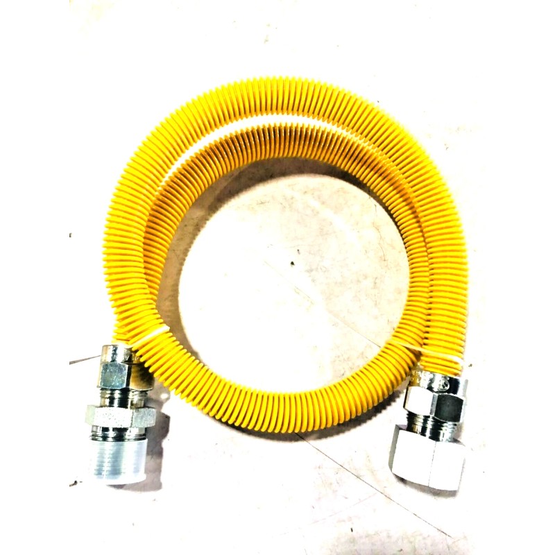 GasFlex Yellow Coated Stainless Steel GAS APPLIANCE CONNECTOR 3/4 -
