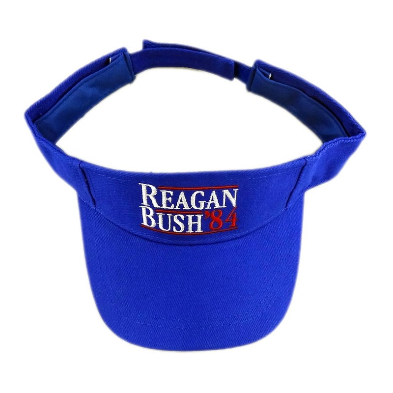 Funny chavo Mugs Visera solar ajustable unisex, Reagan Bush '84,