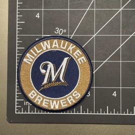 Milwaukee Brewers Patch Embroidered Iron 3x3 Inch