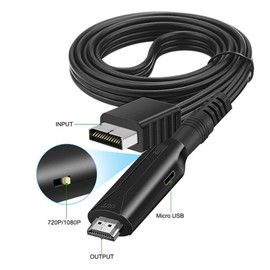 for PS1 to HDMI Adapter Cable, for PS2 HDMI Cable for PS2 to HDMI Converter, Plug and Play Game Console Video Converter Cord for PS2