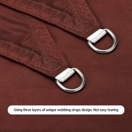 Ankuka Waterproof Sun Shade Sails Canopy Awning Shelter, UV Blockage Backyard Patio Garden Carport, (13'x19.5', Terra)