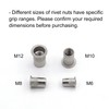 VictorsHome M6 Rivet Nut, 304 Stainless Steel Flat Head Rivnut