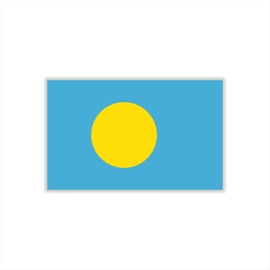 Womaha 30 Temporary Palau Flag Tattoos Fans Face Tattoo Stickers for Adults Kids Group Activity Props