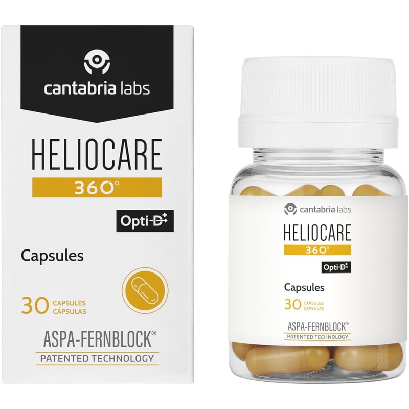 Heliocare 360 Oral Skin Supplement 500mg – Advanced Antioxidant Formula,