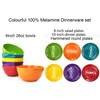 KX-WARE Melamine Plates set -10inch 6pcs 100% Melamine Dinner Plates