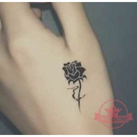 Amazing DIY Shop Wholesale 30 pcs Rose Black 6 Body Body Hand Tattoos Temporary