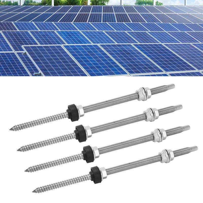 4PCS PV Bracket Double Head Screw Stainless Steel Anti Corrosion
