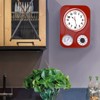 Lily's Home Reloj de cocina retro con temperatura y temporizador