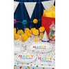 Vibrant Rainbow Polka Dots Dessert Plates - 7" (Pack of