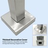 LIUCHONGYANG99 Glass Railing Post 42"x1.5"x1.5" Stainless Steel Satin Finish, for