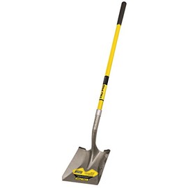 Truper 31199 Tru Pro 48-Inch Square Point Shovel, Fiberglass Handle, 10-Inch Grip