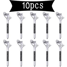Plastic Golf Tees, Pack of 10 Plastic Cup Shape Golf Tees, Golf Tees Plastic Tees, Professional Golf Tees, More Durable and Stable for Outdoor Lawns, Golf Course, Men, Women, Children