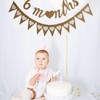 2PCS Half Birthday Decorations banner 6 Months 1/2 Birthday Banner