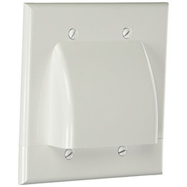 Vanco 120627 Van-120627 Hinged Bulk Cable Wall Plates - Dual