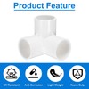 sourcing map 3 Way PVC Pipe Fittings, 1 Inch Furniture