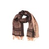 Sakkas Lightweight Two Tone Paisley Design Pashmina Fringe Scarf/Stole/Wrap -