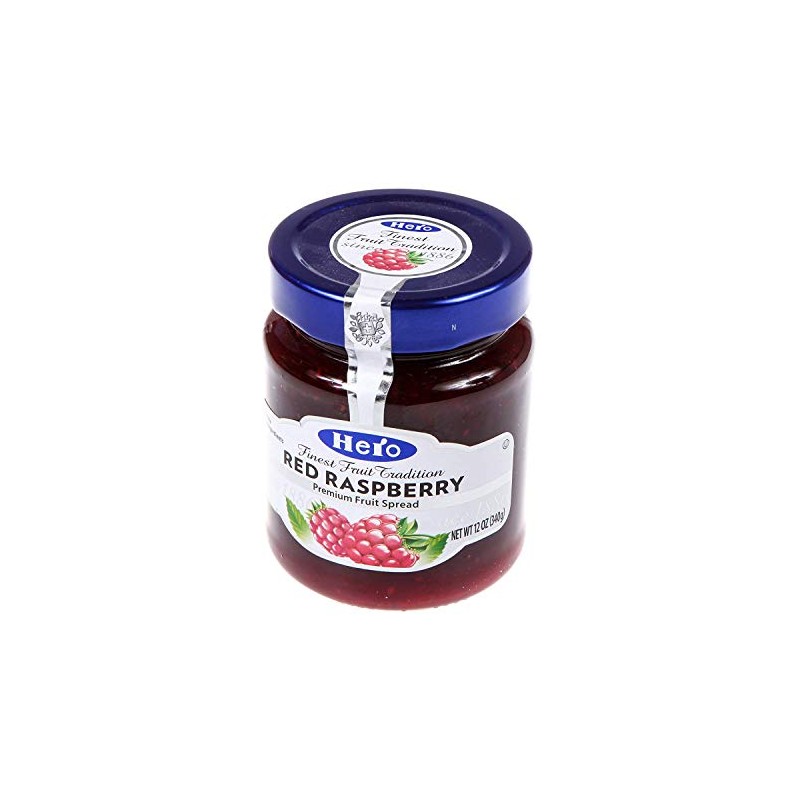 Hero Red Raspberry Premium Fruit Spread 12 Ounce