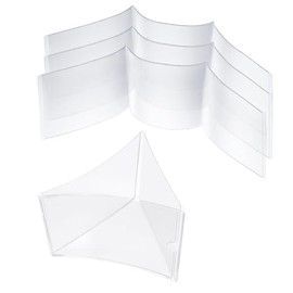 4 Pcs 2026 Mahjong Card Sleeve, Mahjong Card Covers, Compatible with Large Print Size(6 1/8”x4 3/4”), Clear Plastic Sleeves, Durable Tri Fold Mahjong Cards Protector, Mahjong Accessories 2026
