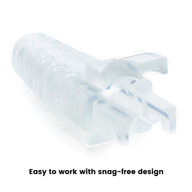 trueCABLE RJ45 Strain Relief Boots, Large 5.5 to 7.0mm Cut-to-Fit