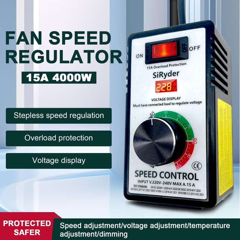 SiRyder Speed Controller 230 V, 15 A 4000 W Motor