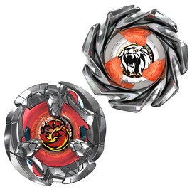 Beyblade X, Clamp Crab 9-65S BX e Crest Leon 4-55A UX, set Dual Pack con 2 trottole con rotazione a destra di Takara Tomy, trottole da battaglia giocattolo, dagli 8 anni in su