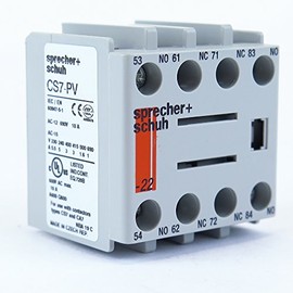 SPRECHER & SCHUH CS7-PV-22 Front Mount, 690V, Auxiliary Contact, 2NO/2NC, 10AMP