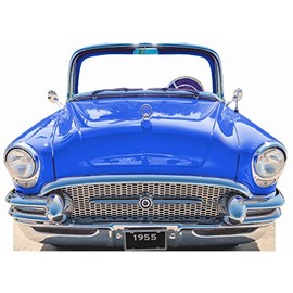 SS11041 Classic Blue Car Coupe 1955 Stand in Cardboard Cutout Standee Standup