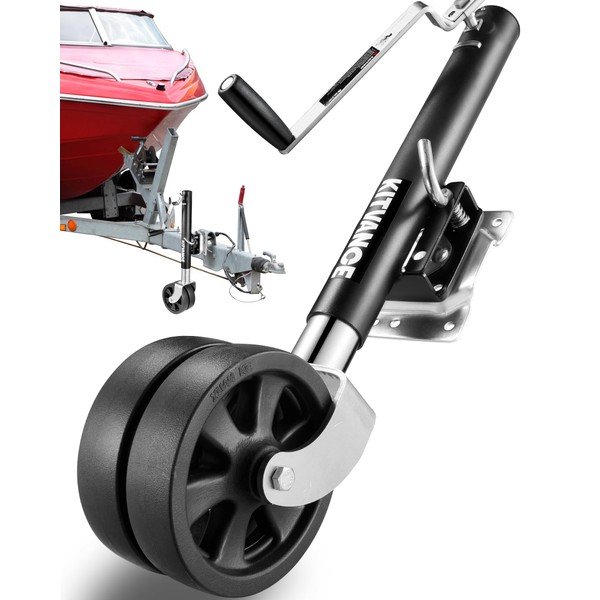 Upgraded 2000lbs Boat Trailer Jack with 8" Dual Wheels- Heavy