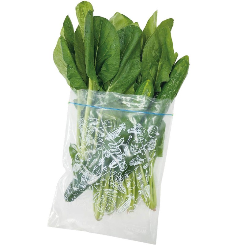 Mamara Clean Vegetable Storage Bags, Freshness Keeper, Medium, 7.1 x
