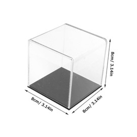 BESPORTBLE Box Acrylic Baseball Display Case Transparent Holder for Softball and for Home and Office Decoration Compact for and Clean Reliable Showcase for Collectibles