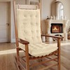 OVOV Thick Rocking Chair Cushion Warm Tufted Rocking Chair Pads
