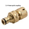 Comimark 2 pc Heavy-Duty Rust Resistant Brass Garden Water Pipe