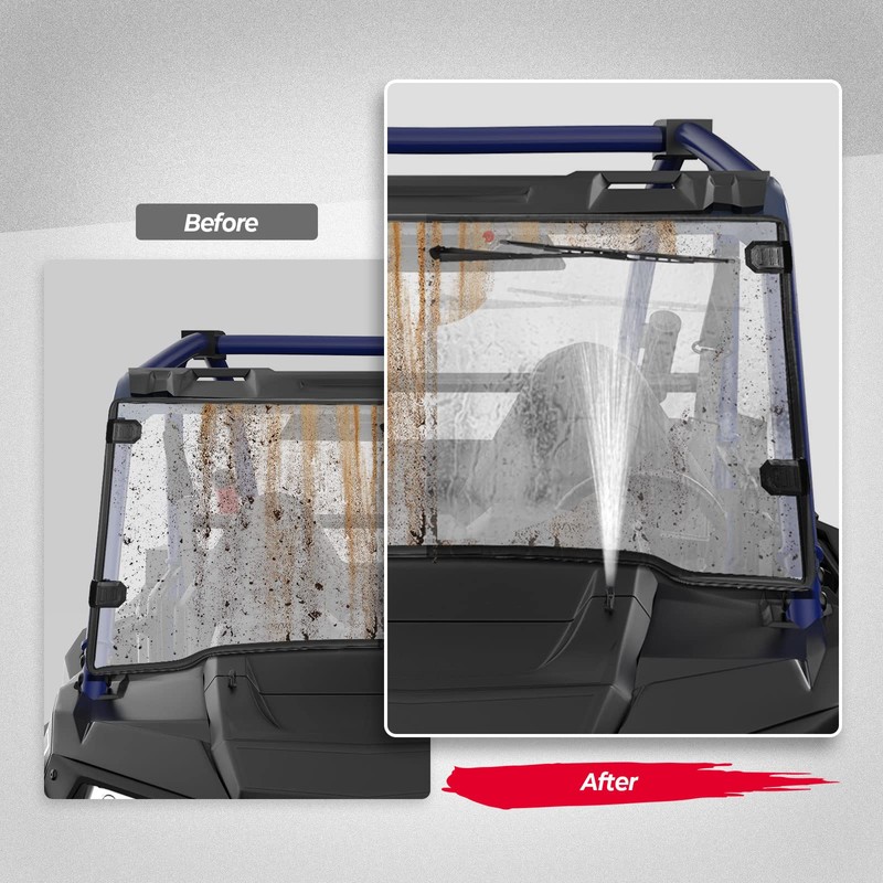 KEMIMOTO Universal Car Windshield Washer Pump Washer Fluid Reservoir Bottle