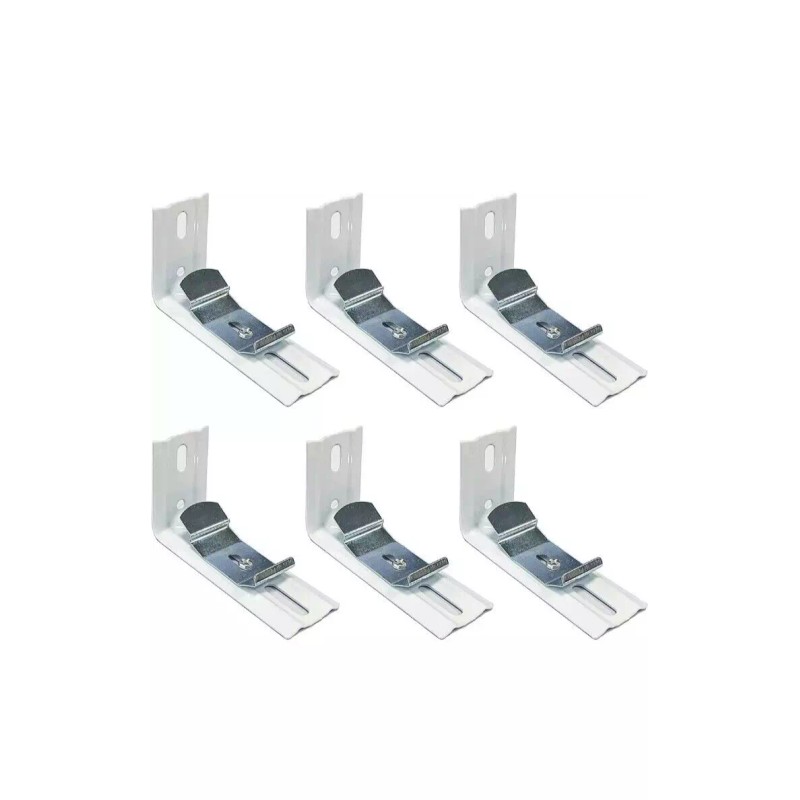 AuRiver 6 Pcs Vertical Blind L Bracket Vertical Blind Bracket